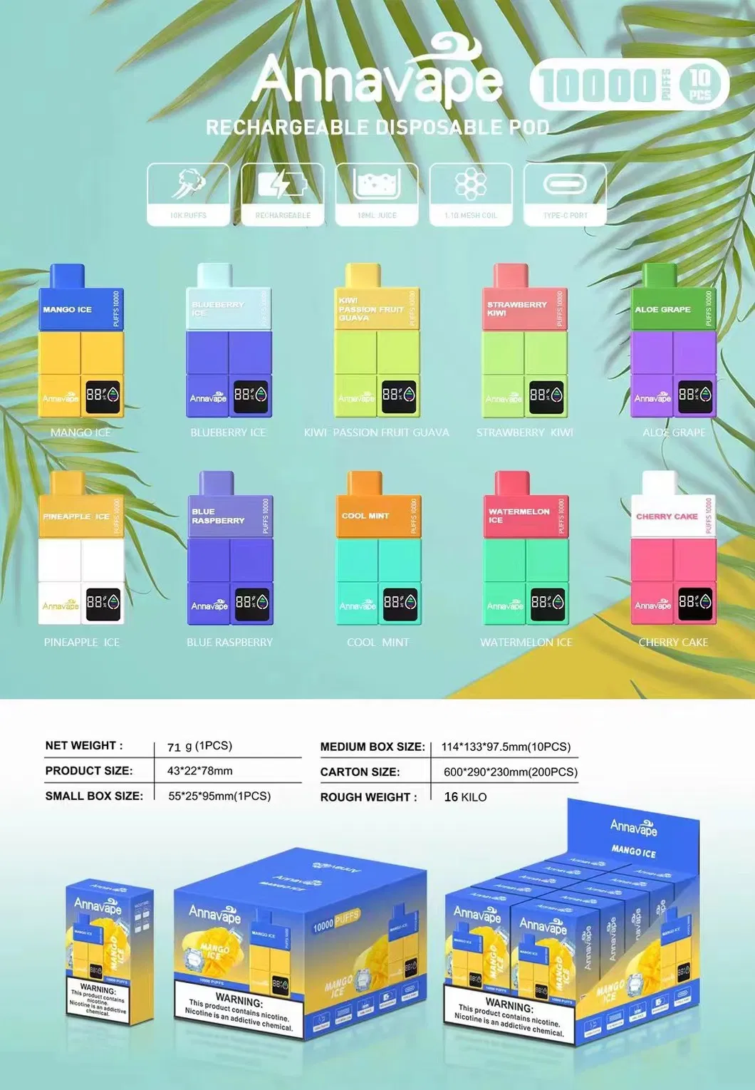 Annavape 10000 Puff Disposable Vape suppliers
