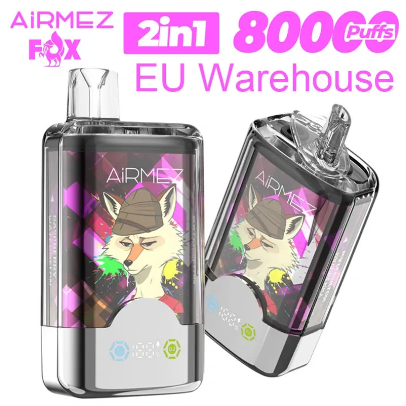 Airmez 80000 Rookwolken 80K Fox 2 in 1 Dual-Smaak Wegwerpvape
