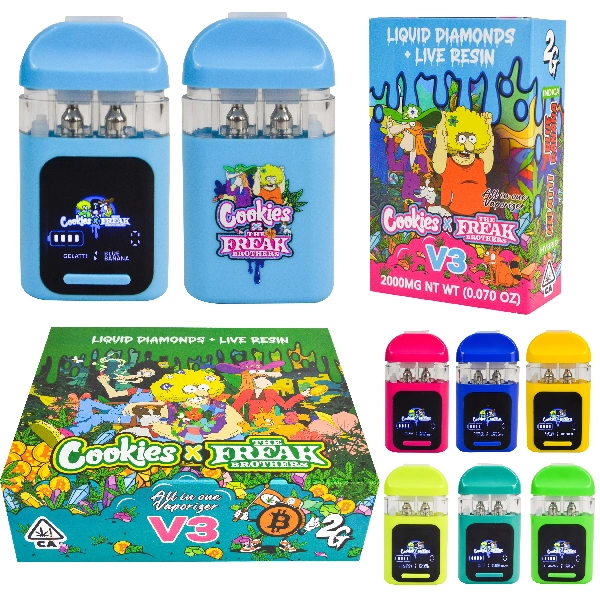 Lege koekjes X Freak Brothers V3 Switch Dual Wegwerp Vape 2G