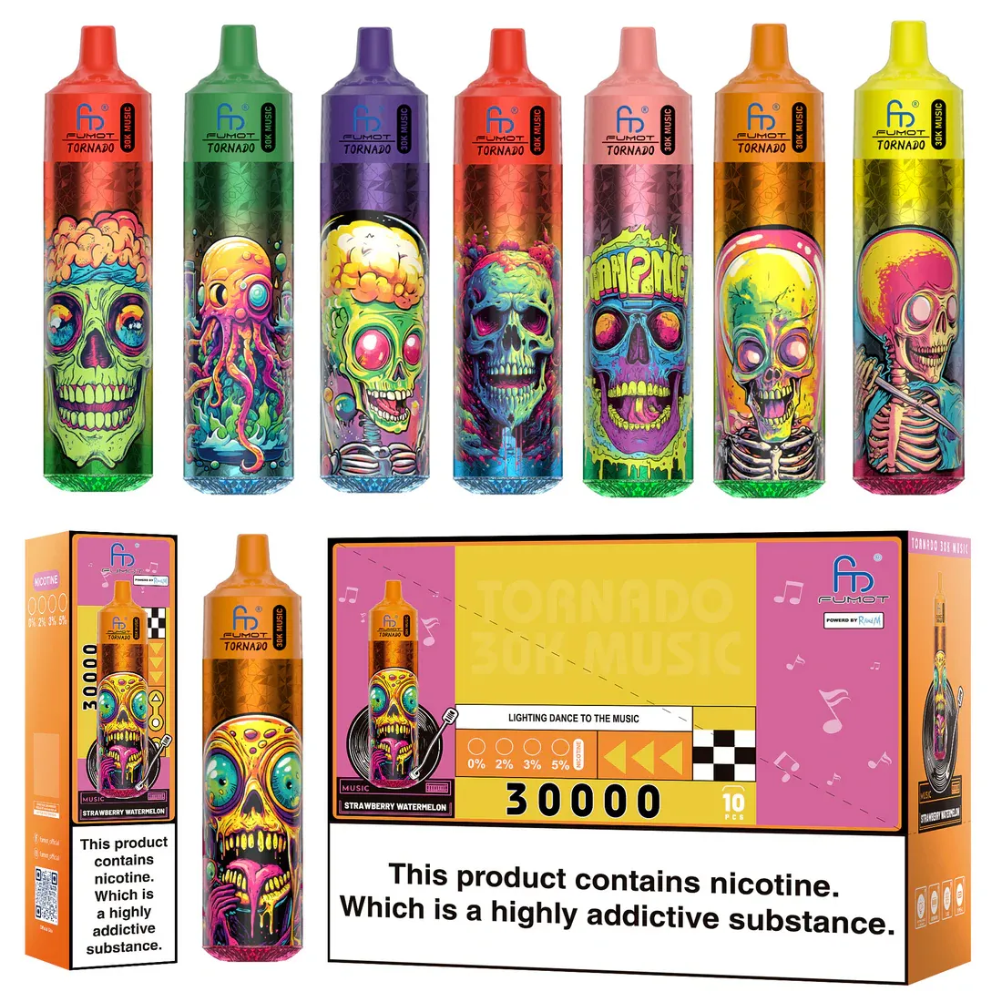 Wat is de Fumot RandM Tornado 30000? Een diepe duik in de 30.000 Puff Music Vape